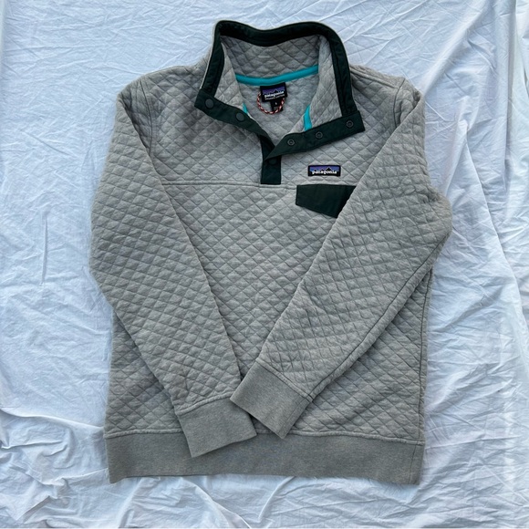 Patagonia Tops - Patagonia Womens Quilted Snap T Pullover Sweater